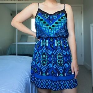 Printed Mini Dress